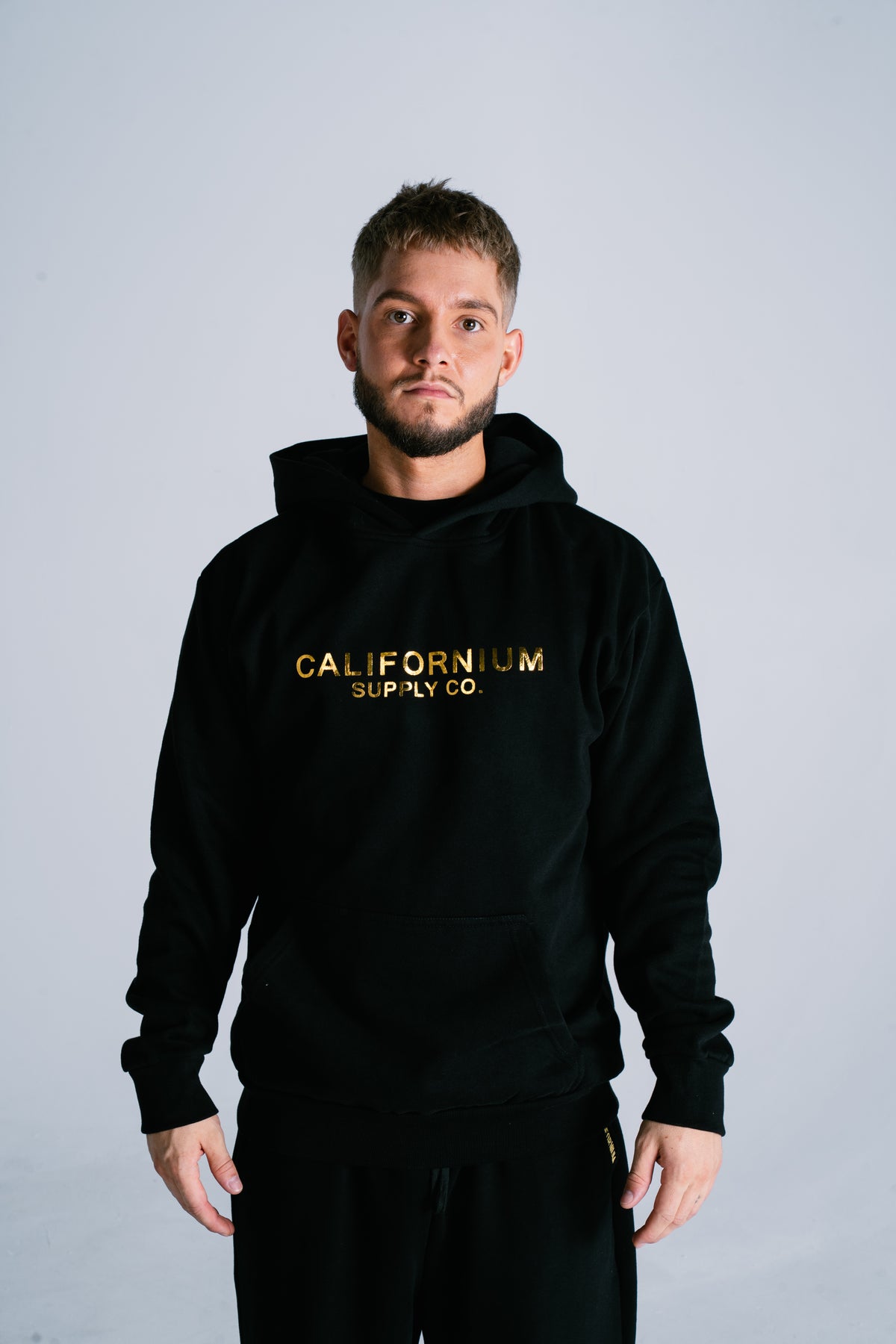 Enclave Relaxed Hoodie in Onyx Black